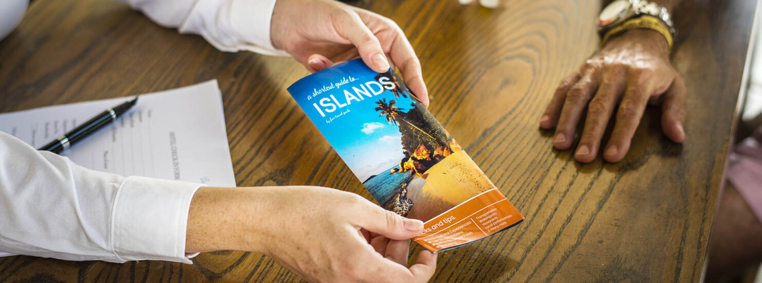 guest booking a tour at a hotel